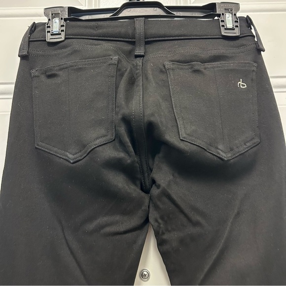 Rag & Bone Blackout Jeans with Leather Accents SZ 26 - Picture 6 of 7
